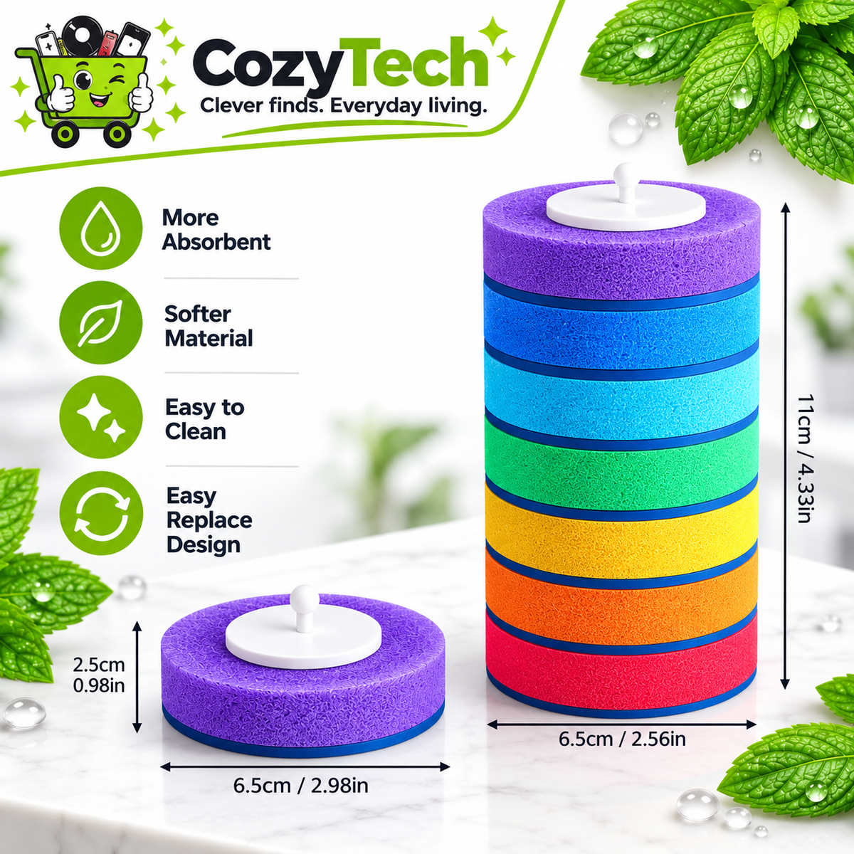 Cozy Tech™ Replaceable Heads