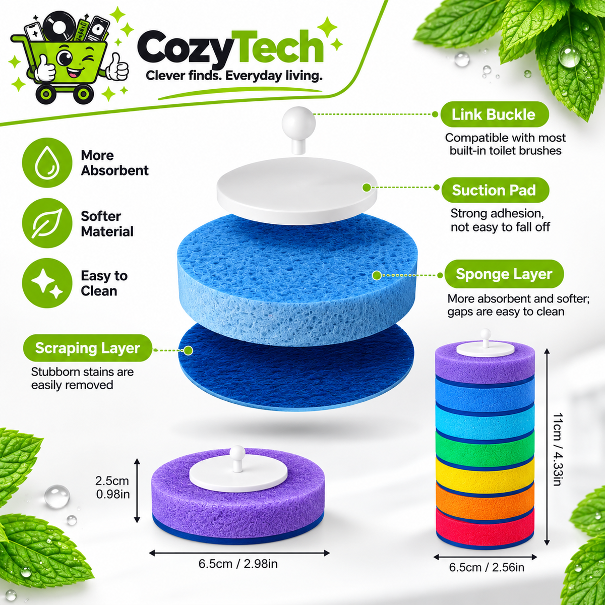 Cozy Tech™ Replaceable Heads